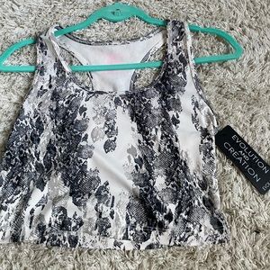 snake print evolution and creation tank top